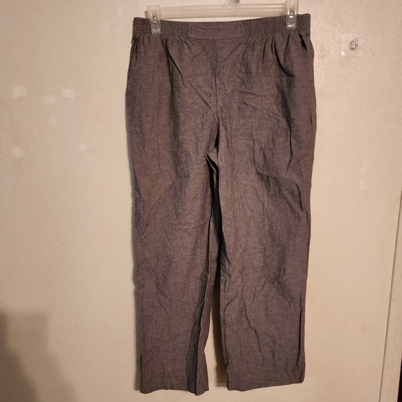 Alfred Dunner Gray Pull On Casual Pants Size 16P Inseam 25" - Picture 1 of 7